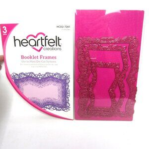 Heartfelt Creations Booklet Frames 3 Pcs HCD2-7261 Lace Lacy Victorian Craft Die
